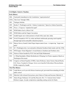 Civil Rights Timeline