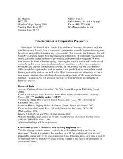 Totalitarianism in Comparative Perspective