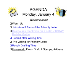 Thank You Letter PowerPoint and Video Clip