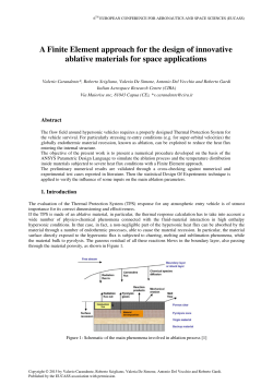 A Finite Element approach for the design of innovative ablative