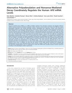 Alternative Polyadenylation and Nonsense-Mediated Decay