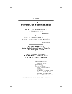 Brief amicus curiae of Pacific Legal Foundation filed.