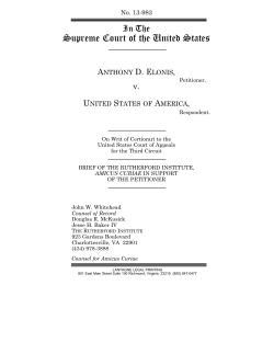 to read The Rutherford Institute`s amicus brief in Elonis v. United States