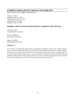 current research in social psychology