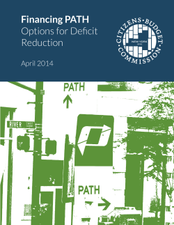 Financing PATH Options for Deficit Reduction