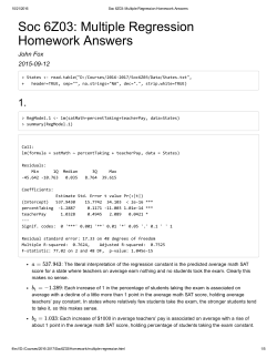 Soc 6Z03: Multiple Regression Homework Answers