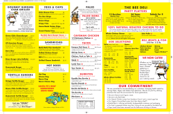 MENU back - Bumble Bee`s Baja Grill