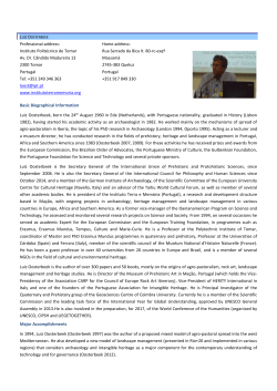 Professional address - IPT - Instituto Politécnico de Tomar