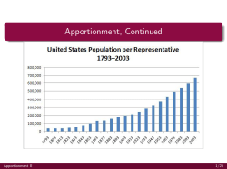 Apportionment, Continued - New Mexico State University