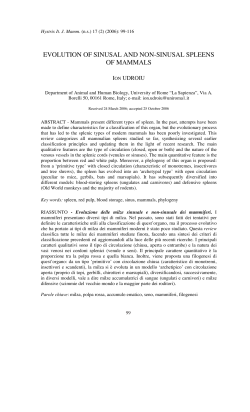 Print this article - Hystrix, the Italian Journal of Mammalogy