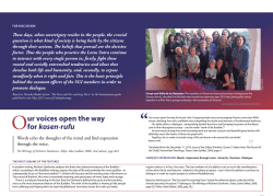Our voices open the way for kosen-rufu