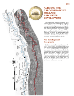 altering the caloosahatchee for land and water development