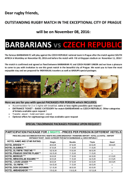 BARBARIANS vs CZECH REPUBLIC