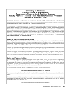 Advertisements - MIS Quarterly