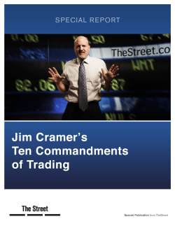 Cramer`s Ten Commandments of Trading