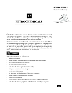 petrochemicals i
