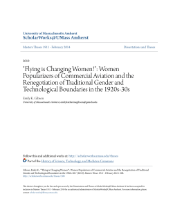 Flying is Changing Women! - ScholarWorks@UMass Amherst
