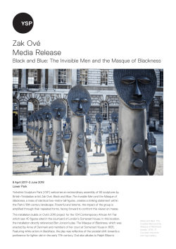 Zak Ov&eacute; Press Release - Yorkshire Sculpture Park