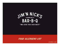 Food Allergens List