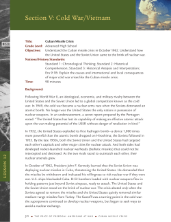 Section V: Cold War/Vietnam - National Museum of American History