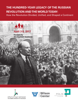 THE HUNDRED-YEAR LEGACY OF THE RUSSIAN REVOLUTION