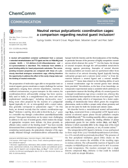 Neutral versus polycationic coordination cages: a comparison