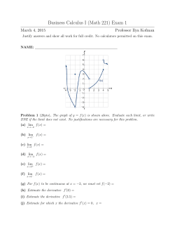 Exam 1 - CSI Math
