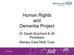 Human Rights and Dementia Project