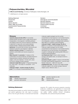 Polysaccharides, Microbial