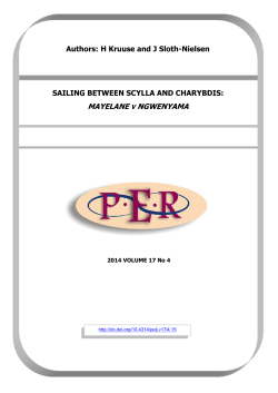 Mayelane v Ngwenyama