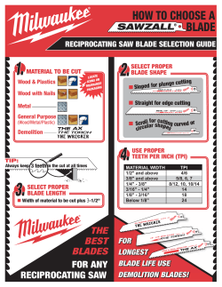 how to choose a blade