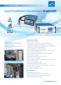 Heated FID Volatil Organic Compounds Analyzer Graphite52M