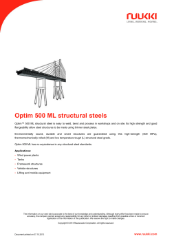 Optim 500 ML structural steels