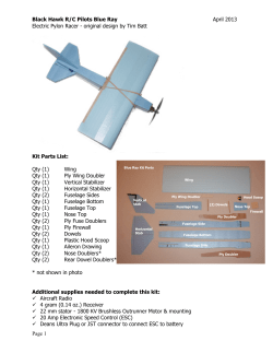 Blue Ray Electric Pylon Racer