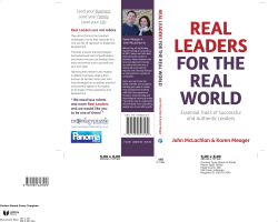 Real Leaders for the Real World