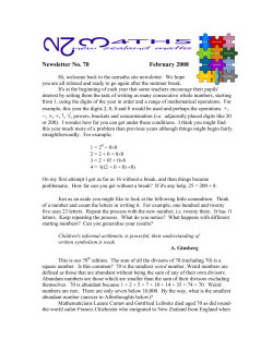 Newsletter No 70