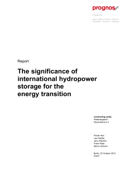 The significance of international hydropower storage for the energy