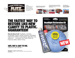 the fastest way to restore like-new clarity to plastic. guaranteed!