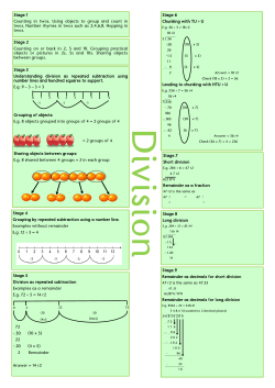 Stage 6 Chunking with TU &divide; U Leading to