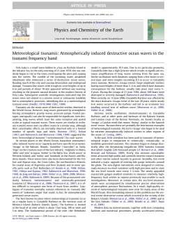Meteorological tsunamis: Atmospherically induced destructive