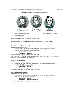 Pathfinder for Short Story Research