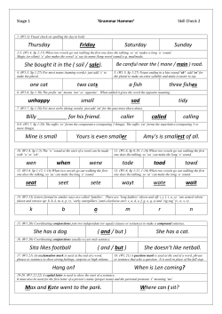 Thursday Friday Saturday Sunday She bought it in the ( sail / sale