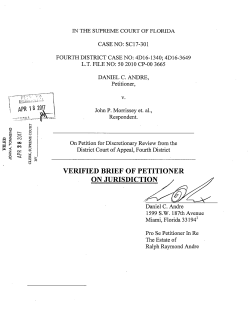 on jurisdiction - Supreme Court of Florida