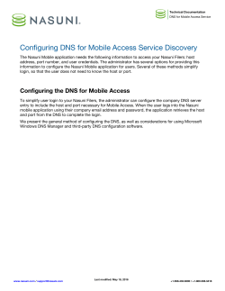 Configuring DNS for Mobile Access Service Discovery