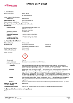safety data sheet
