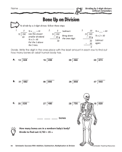 Bone Up on Division