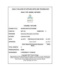 NRT233 - Adventure Ecotourism
