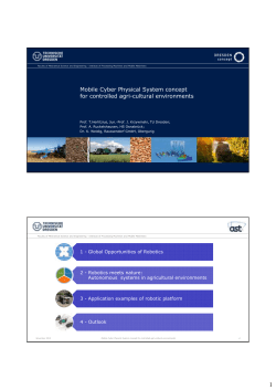 Mobile Cyber Physical System concept for controlled