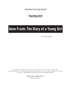 Anne Frank: The Diafry of a Young Girl