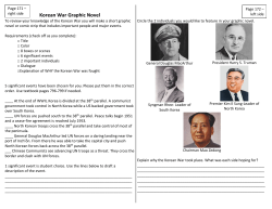 Korean War Graphic Novel